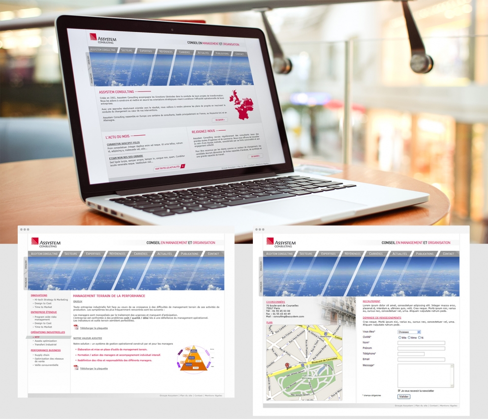 Création d'un site Internet institutionnel